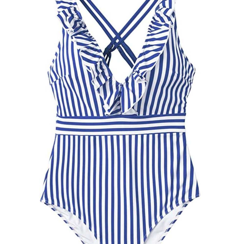 Ruffle Stripe Swim